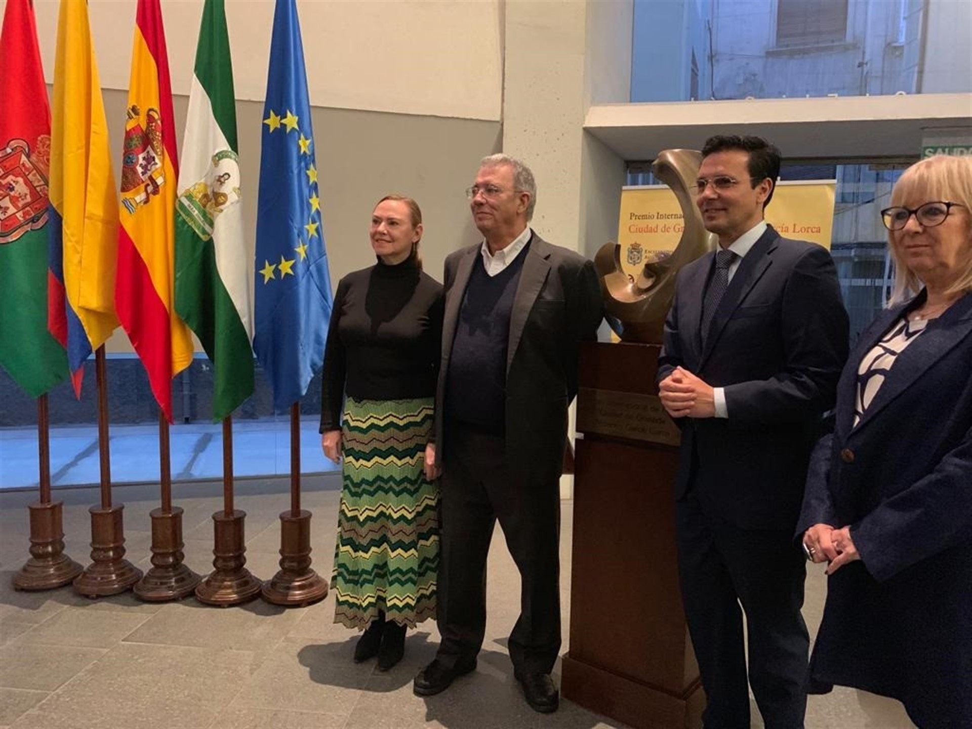 Darío Jaramillo recoge el Premio Lorca de Poesía