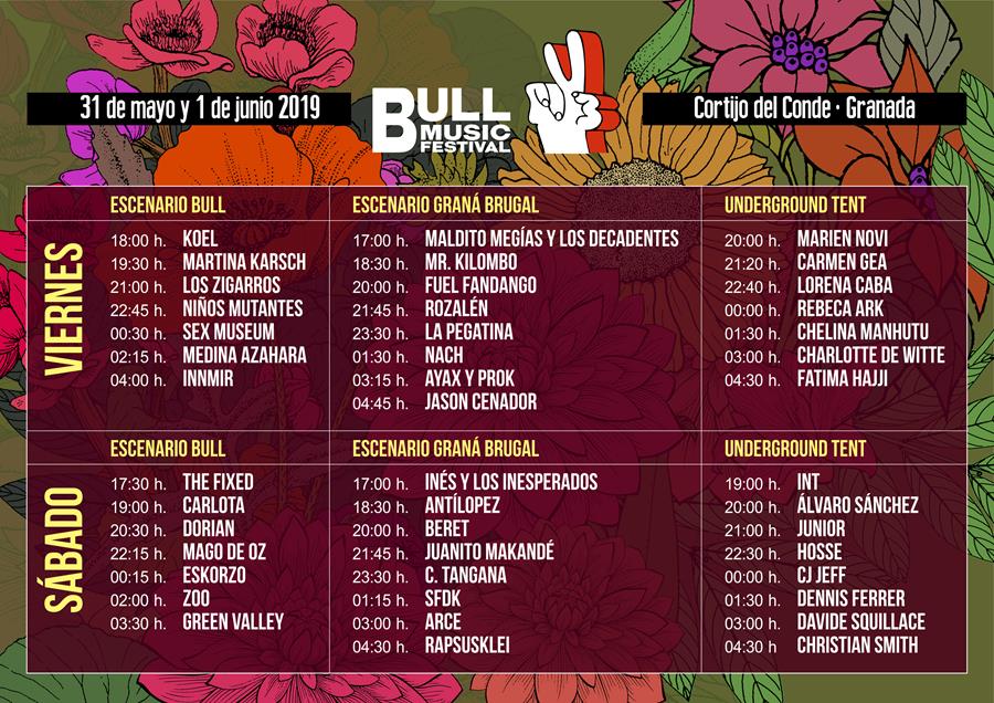 EL Bull Festival Anuncia sus horarios