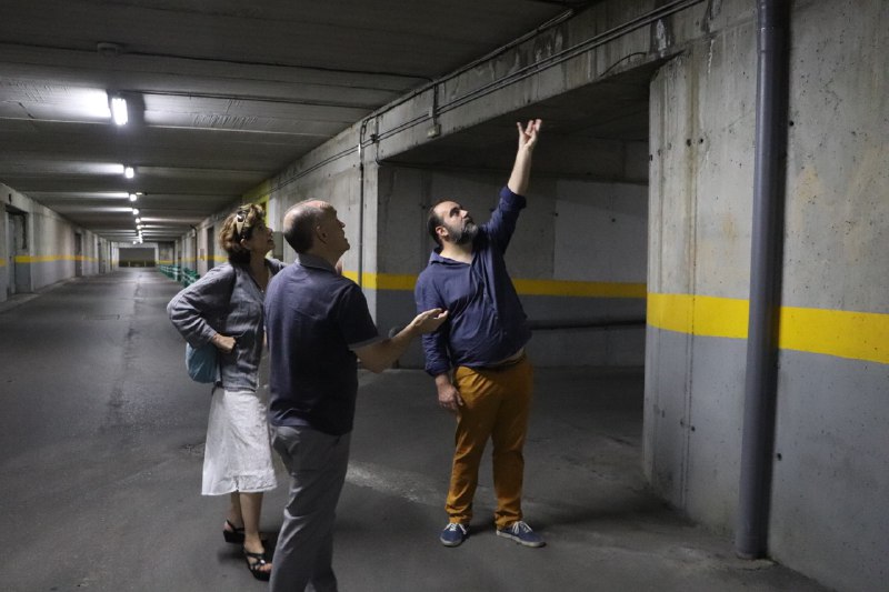 Podemos-IU exige una solución a las filtraciones de agua en los garajes subterráneos de San Lázaro