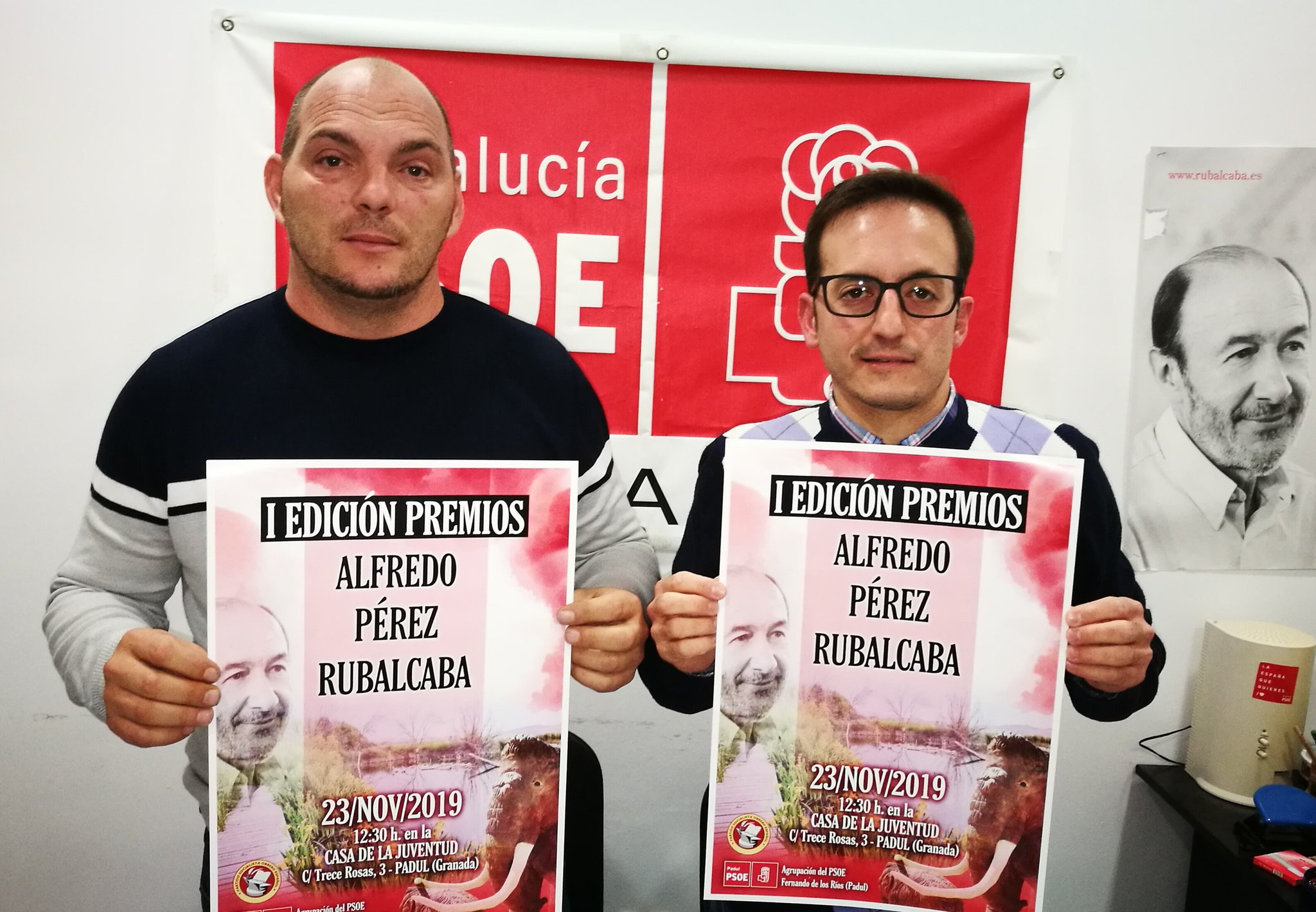 El PSOE de Padul entregará el sábado los primeros premios ‘Alfredo Pérez Rubalcaba’