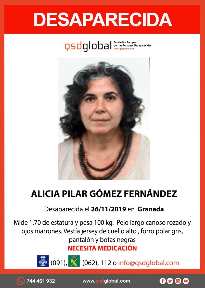 Buscan a una mujer desaparecida en Granada desde el lunes