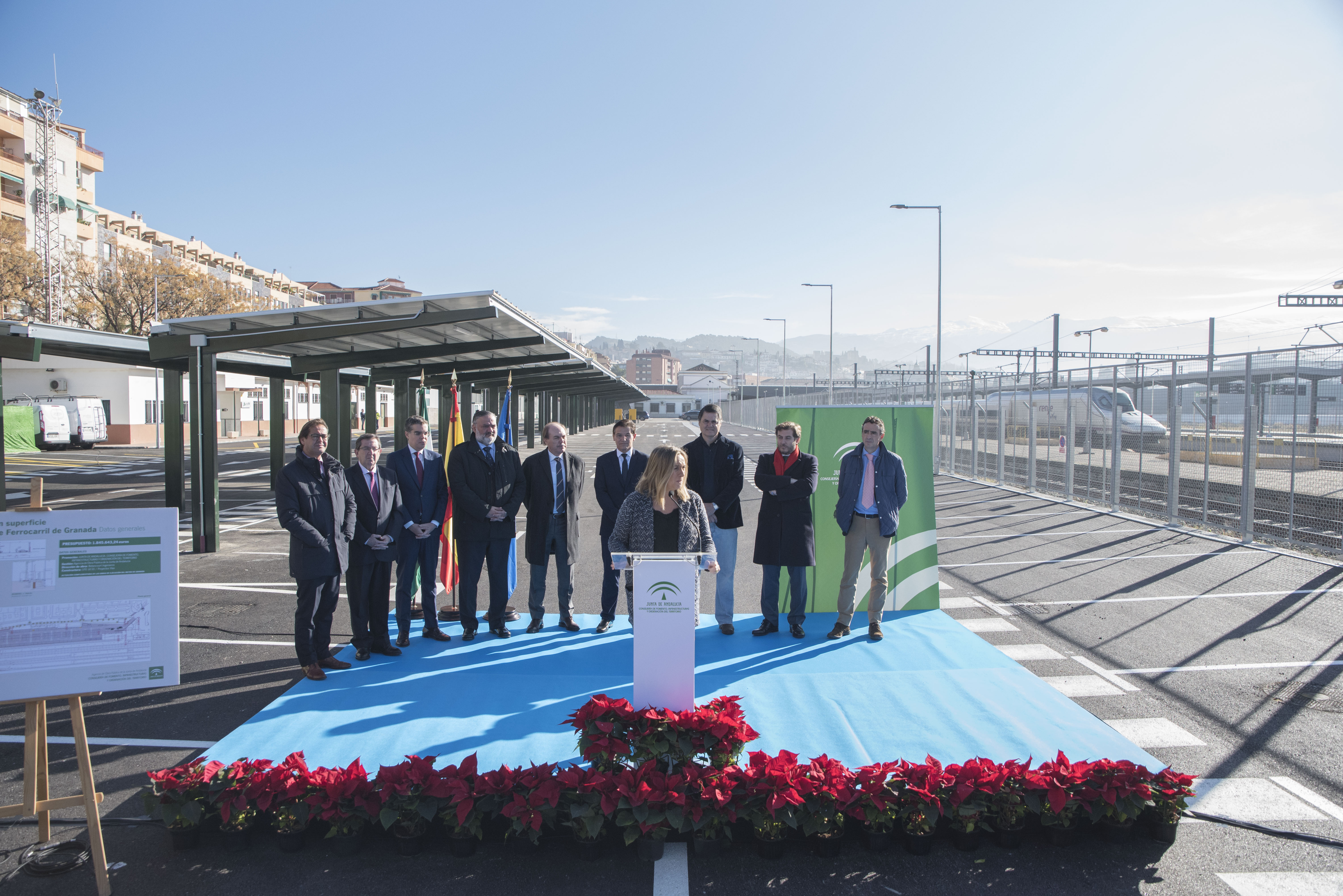 Inaugurado el aparcamiento en la estación del AVE de Granada tras 1.8 millones de inversión