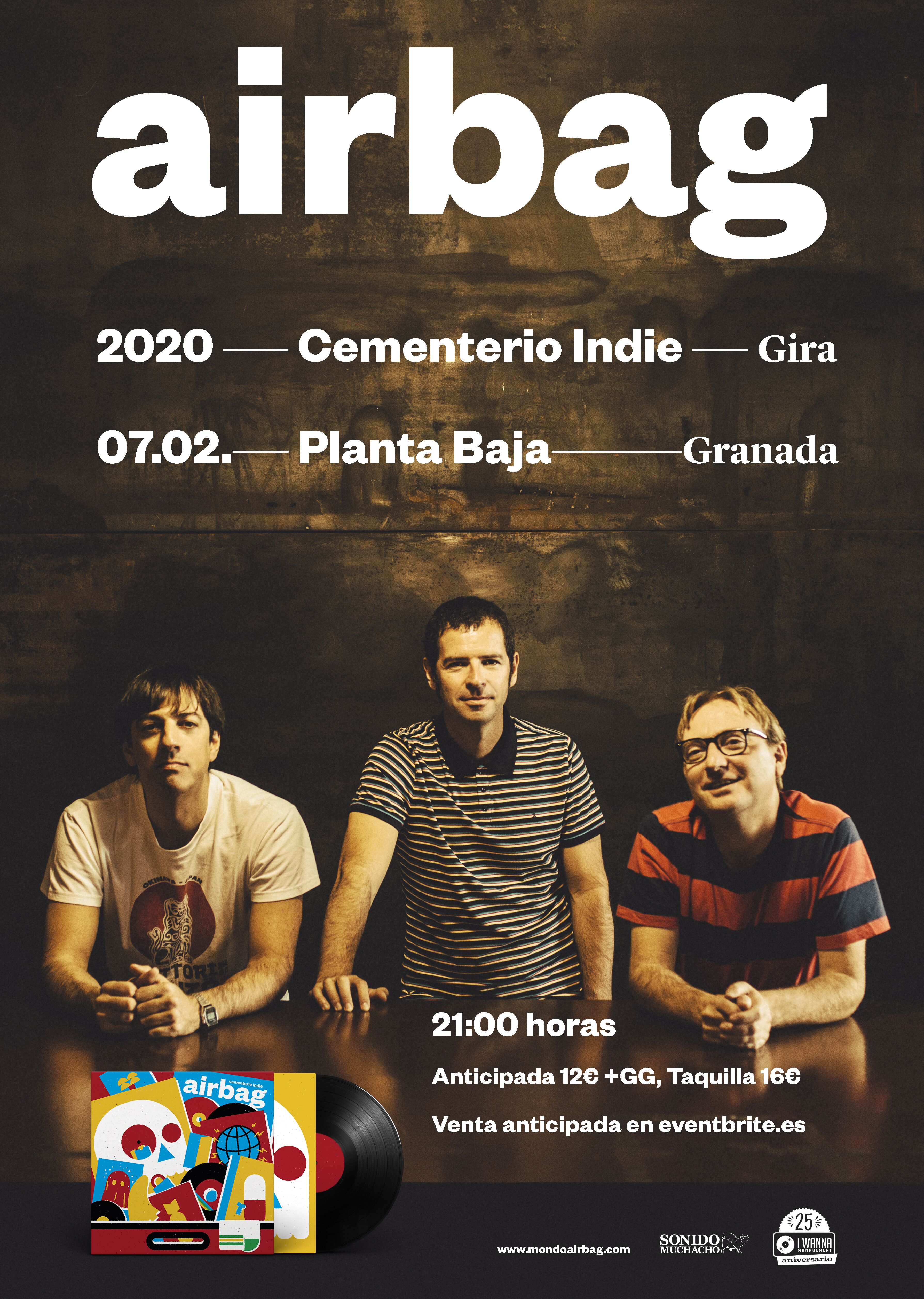AIRBAG presentan ‘Cementerio Indie’ en Granada