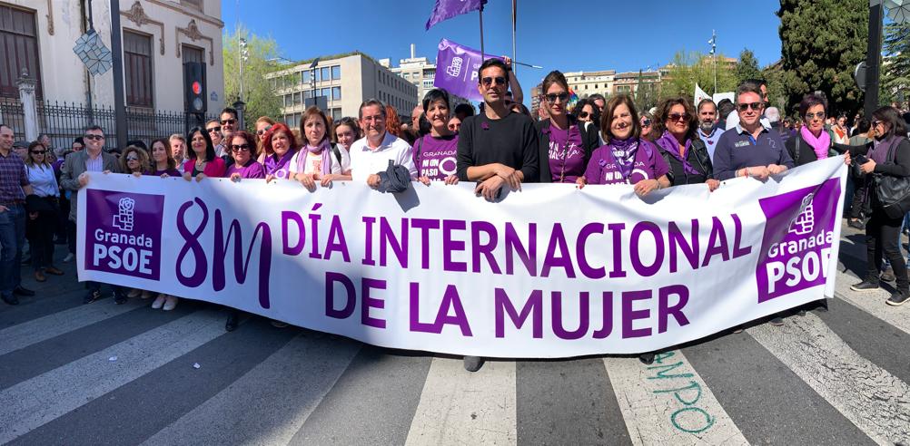 El PSOE reivindica en la manifestación del 8 de marzo «que los derechos no se negocian»