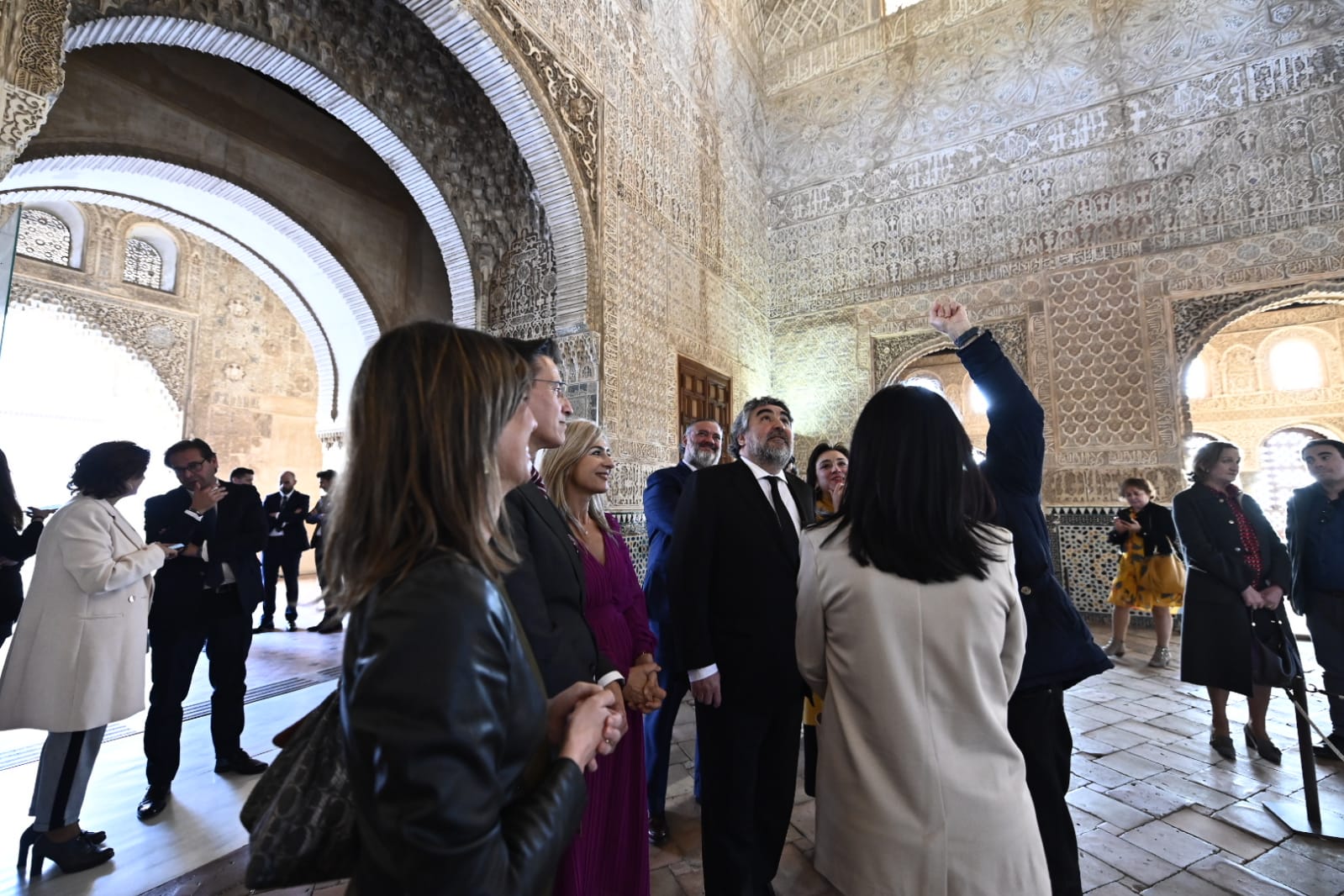 El ministro de Cultura y Deporte visita la Alhambra en su primer viaje a Granada