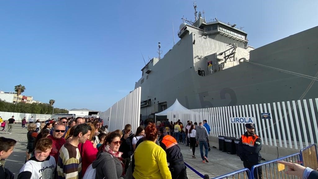 Más de 6.000 personas visitan el buque ‘Castilla’ en Motril desde el viernes