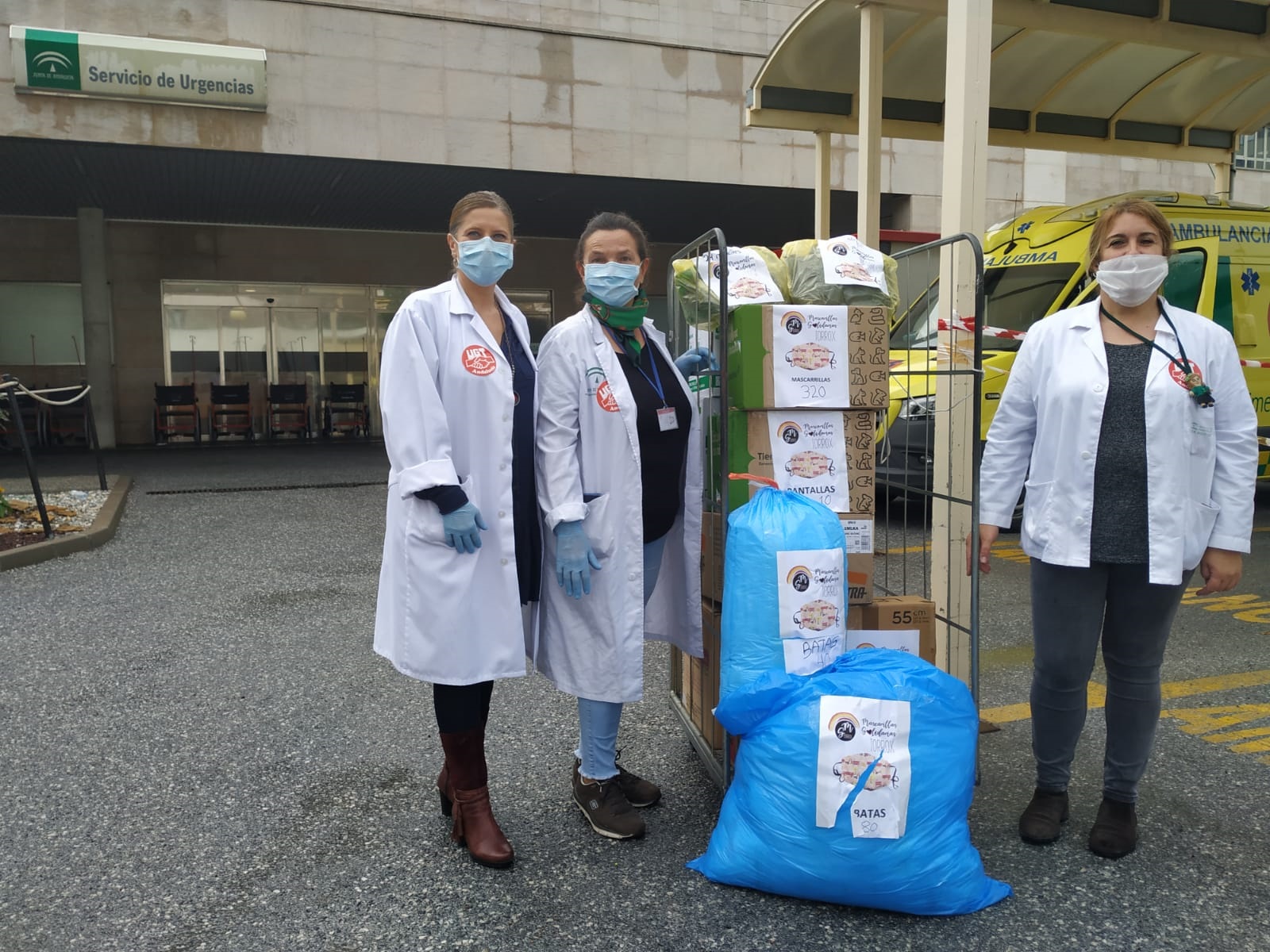 Mascarillas Solidarias Torrox dona material de protección para el Hospital de Motril