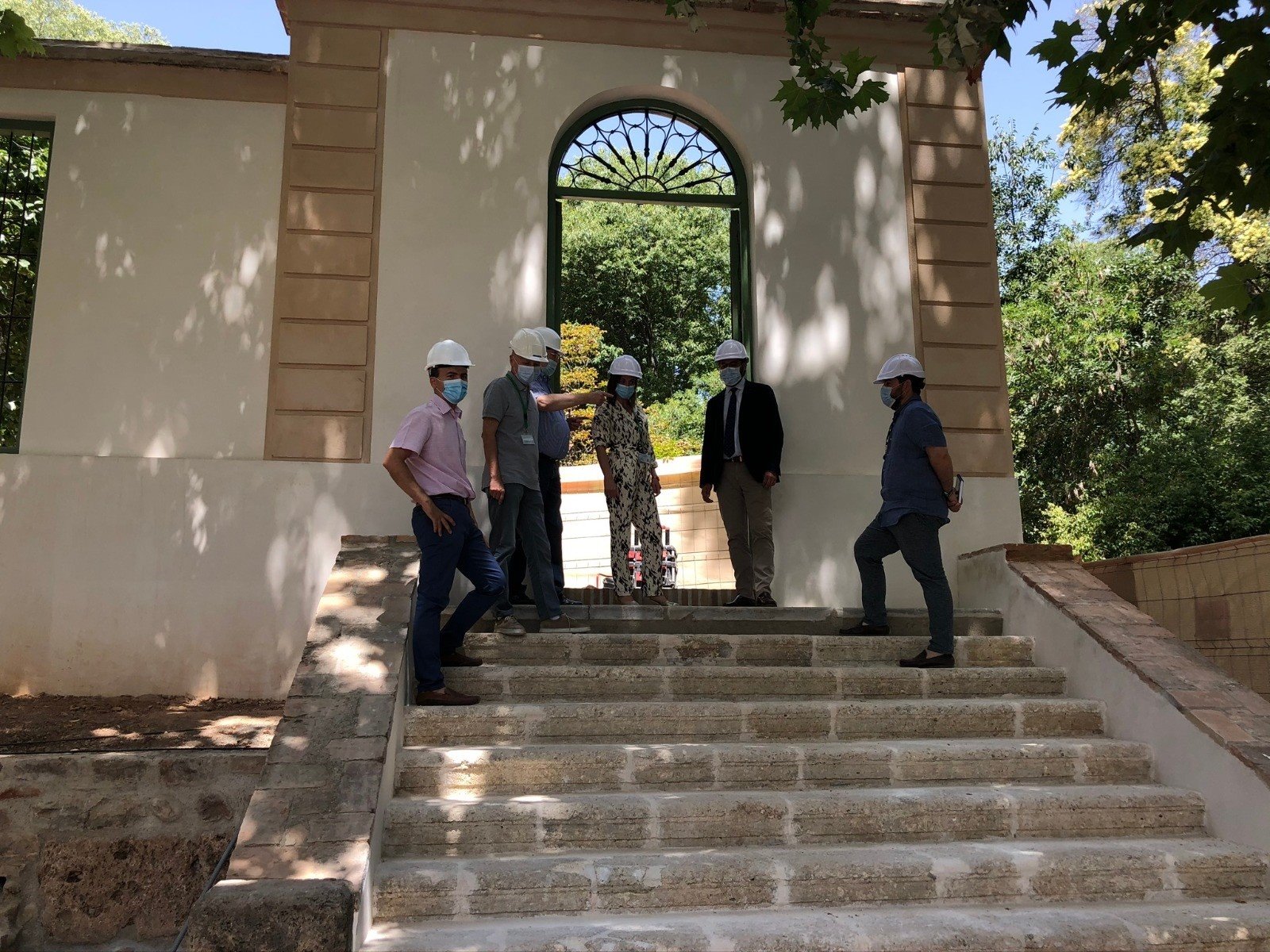 La Alhambra recepciona las obras de rehabilitación de la antigua fachada del Carmen de Peñapartida