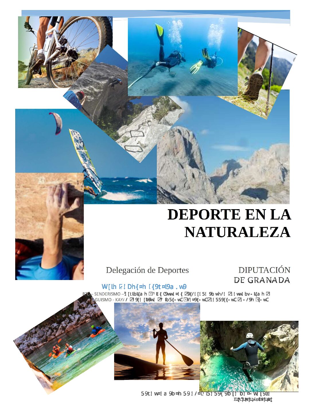 Abierto el plazo de inscripción del programa de Diputación ‘Deporte en la naturaleza”