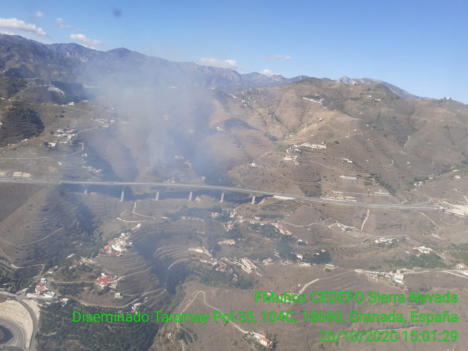 Estabilizado un incendio forestal en Almuñécar