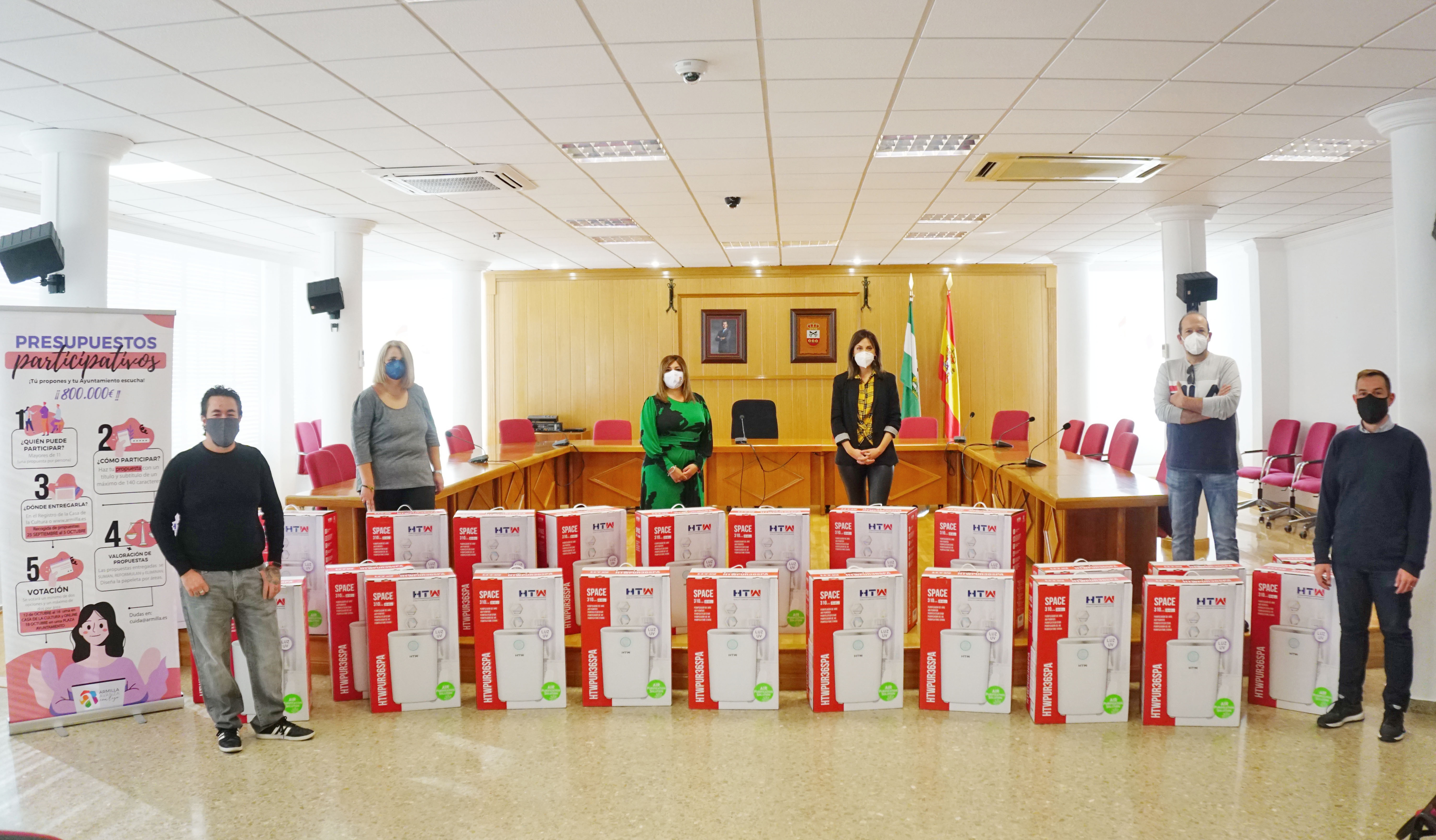 El Ayuntamiento de Armilla equipa los centros escolares  con filtros Hepa