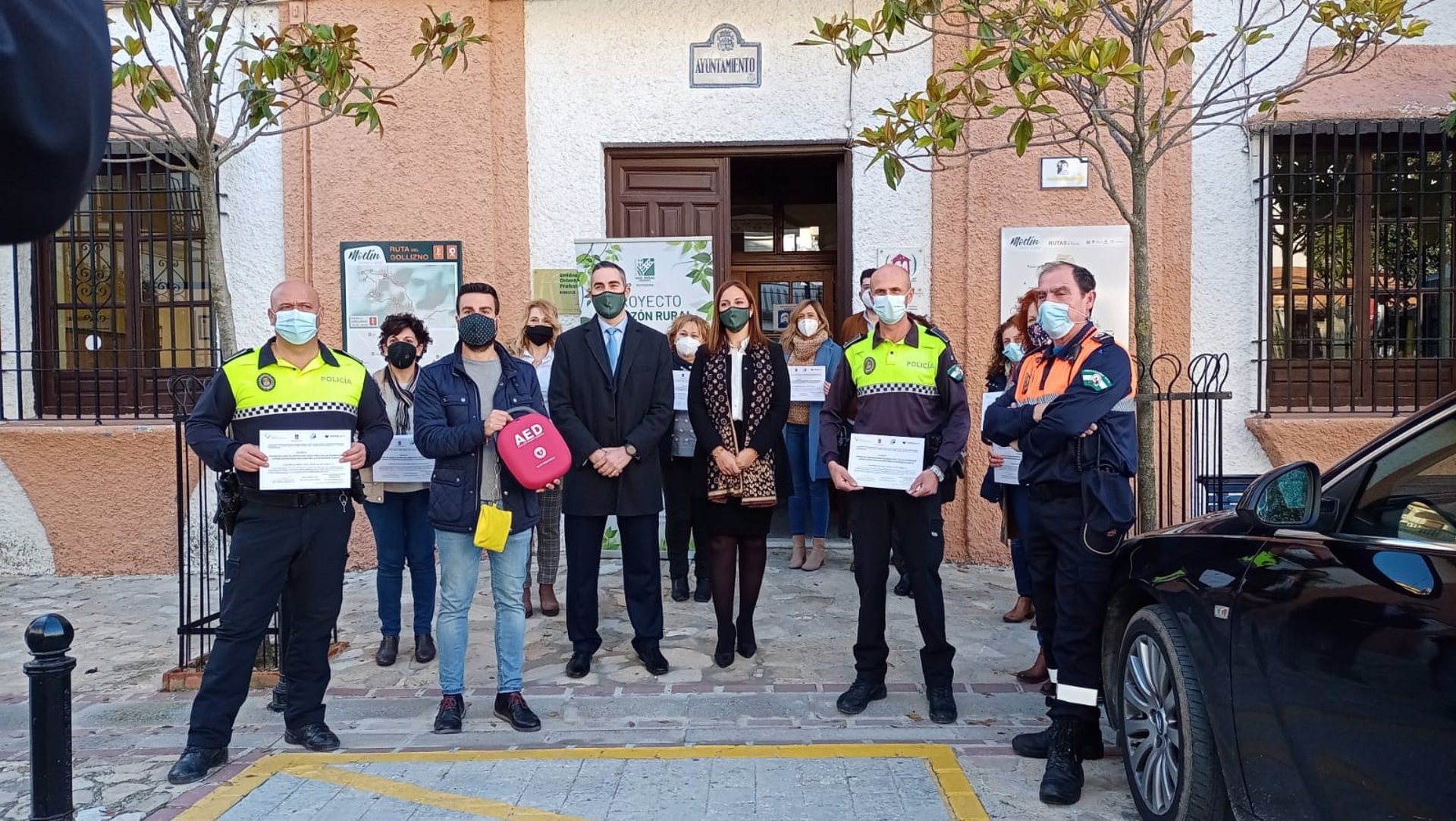 Fundación Caja Rural cardioprotege los municipios de Moclín y Guadix