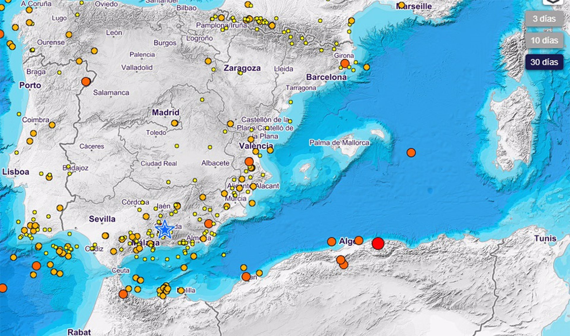 La Junta constata que la Cuenca de Granada es «una de las zonas de mayor actividad sísmica de la Península»