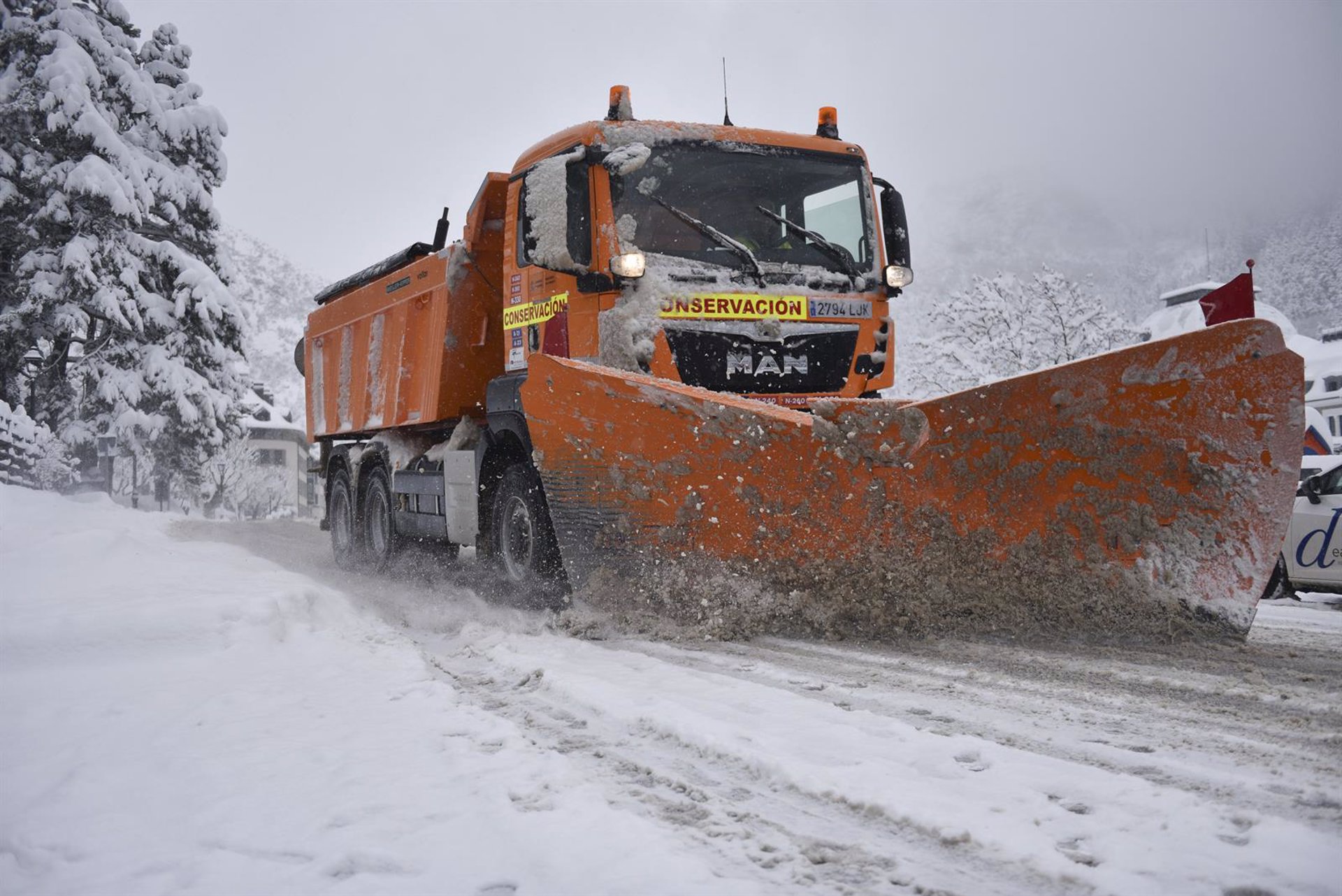 Se mantiene el aviso naranja por nieve en las comarcas de Baza y Guadix hasta la medianoche