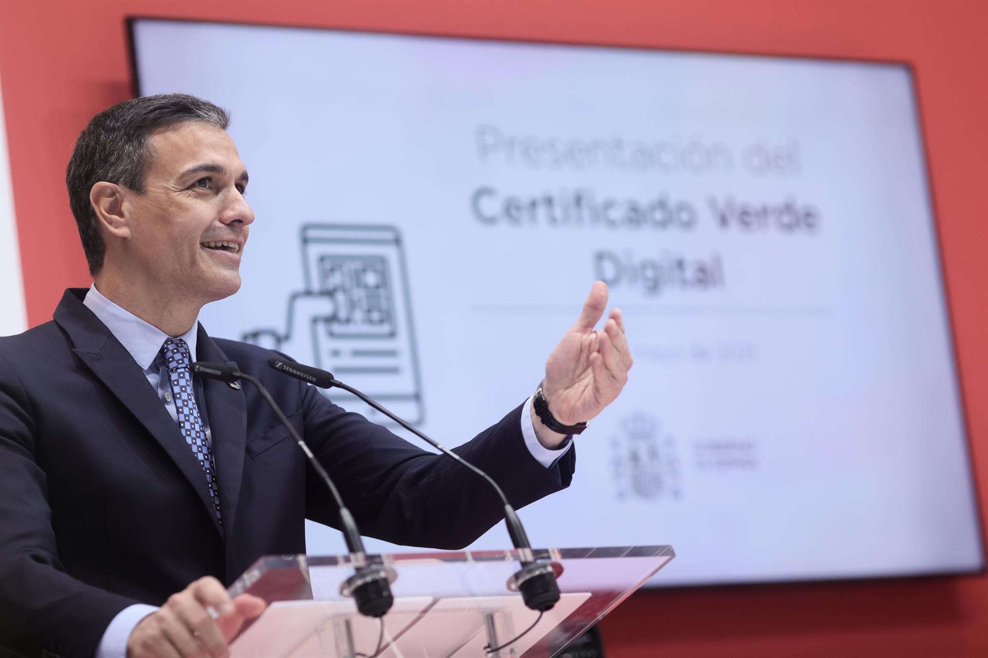 Sánchez anuncia que España empezará a recibir a turistas internacionales vacunados el próximo 7 de junio