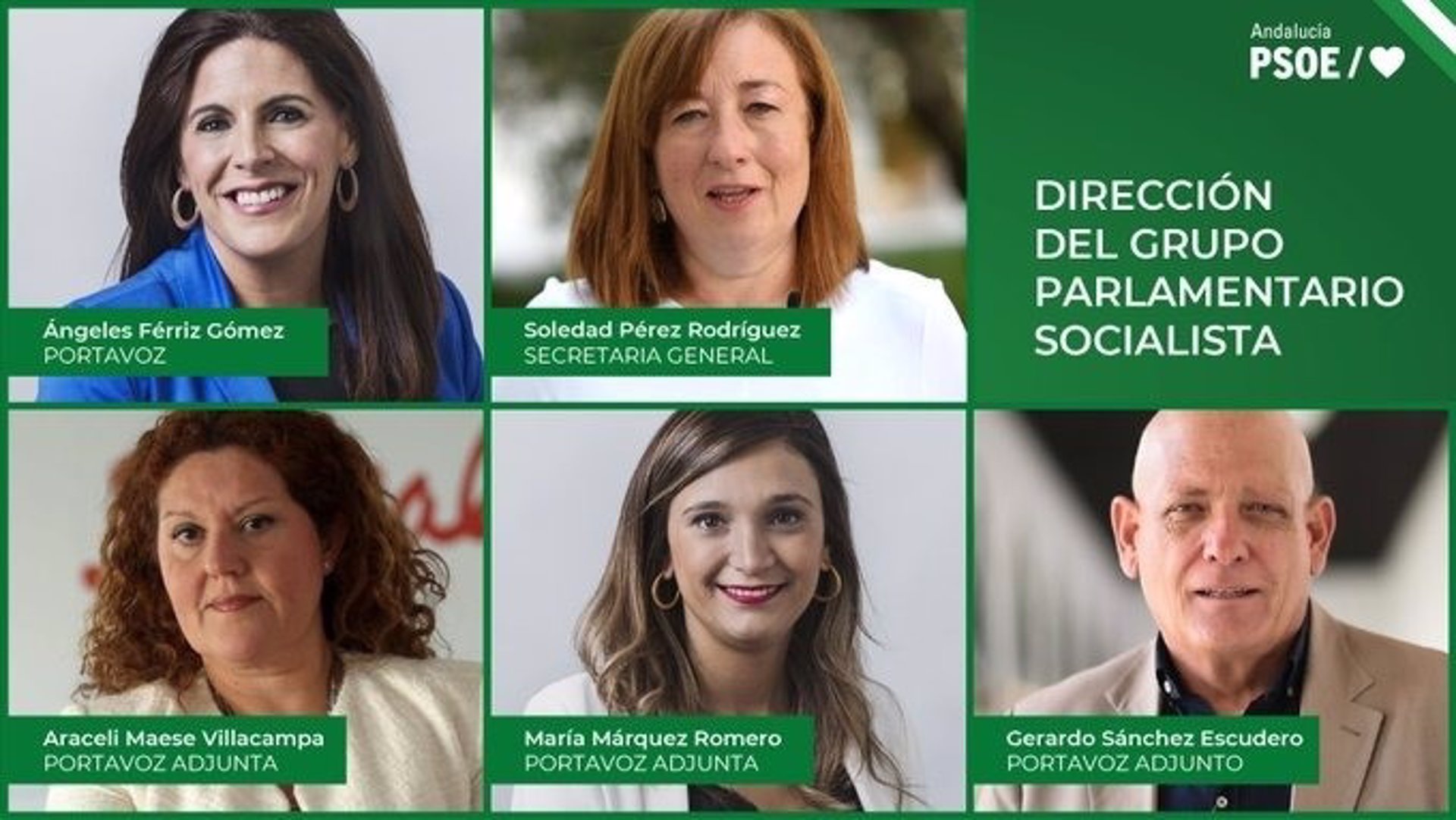 La Ejecutiva del PSOE-A acuerda por unanimidad la nueva dirección del Grupo Parlamentario Socialista