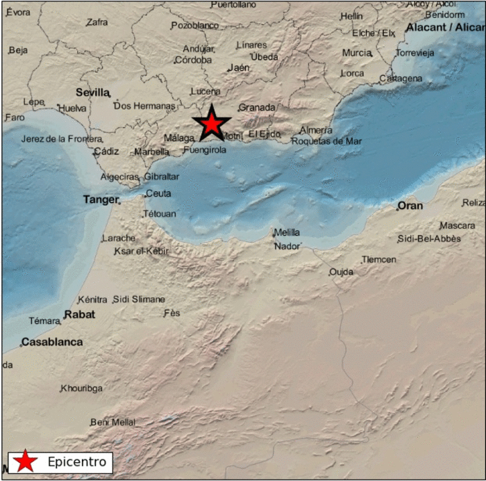 Registrados dos terremotos de 2,5 y 2,2 con epicentro en Santa Fe y La Zubia