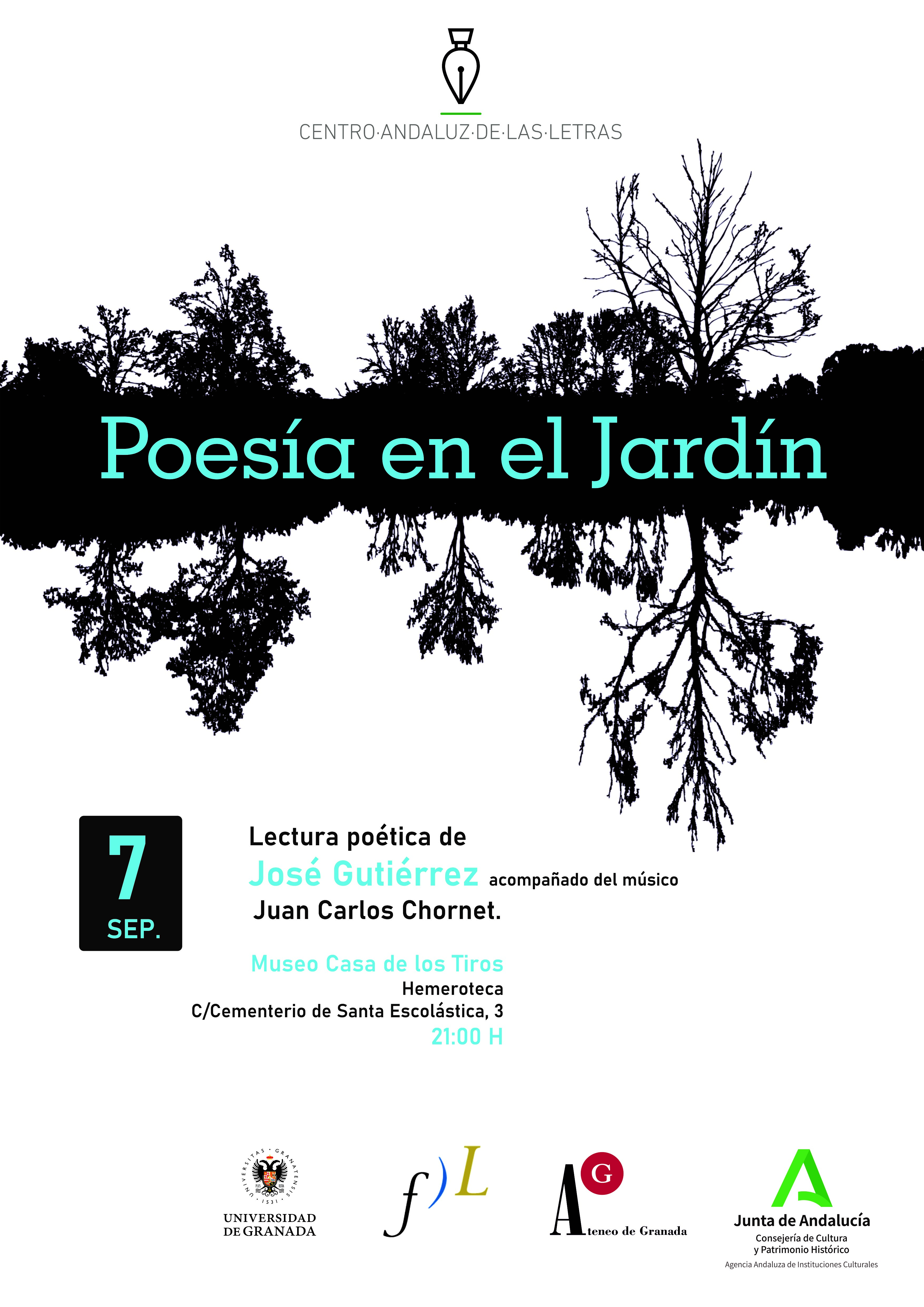 José Gutiérrez inaugura mañana el ciclo ‘Poesía en el Jardín’ junto al músico Juan Carlos Chornet