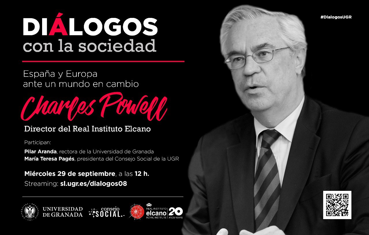 El director del Real Instituto Elcano, Charles Powell, participa en el ciclo “Diálogos con la Sociedad” del Consejo Social de la UGR