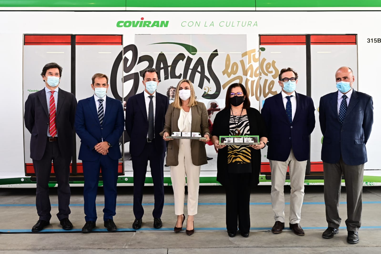 Metro de Granada inicia con Covirán la explotación publicitaria integral de sus trenes