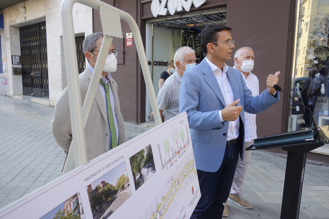 El ayuntamiento presenta la segunda fase de las obras en la antigua carretera de Málaga en la Chana