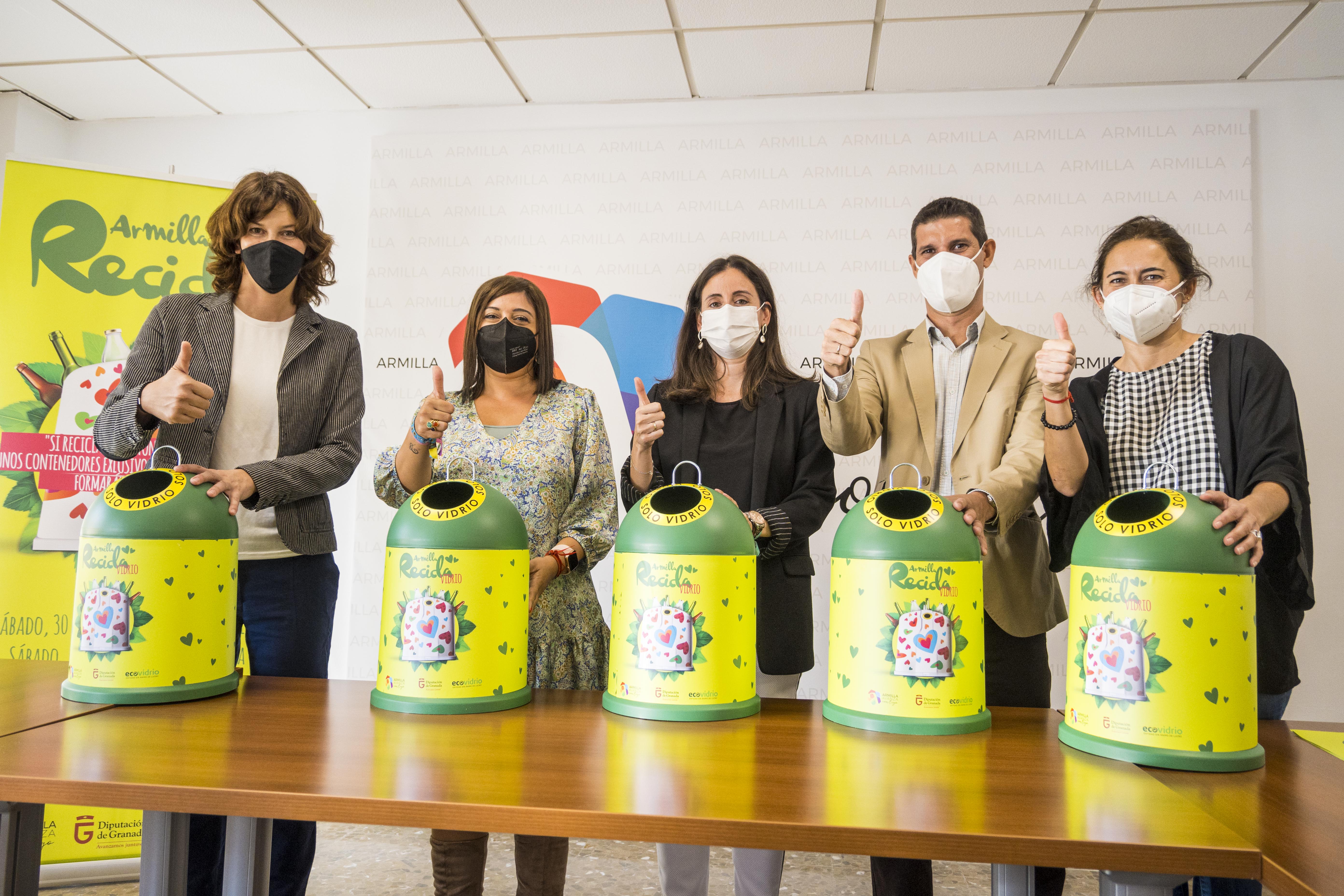 Ecovidrio, Diputación y el Ayuntamiento de Armilla promueven el reciclaje de envases de vidrio a través de una campaña
