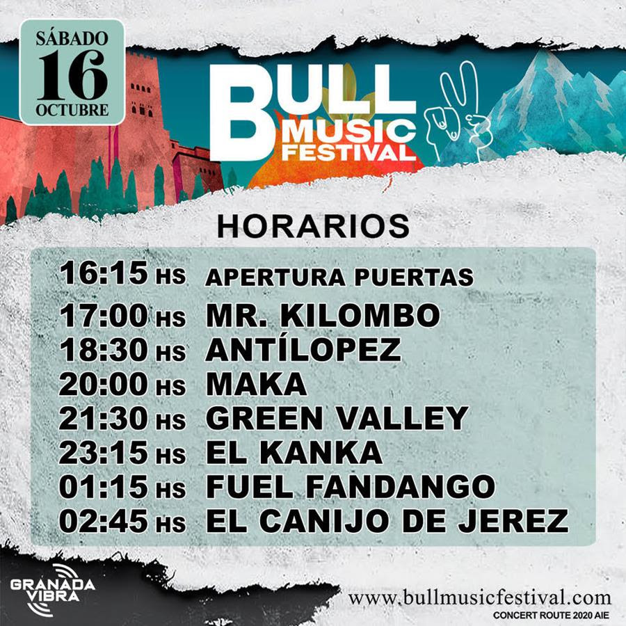 BULL MUSIC FESTIVAL arranca mañana sábado 16 con su primer día grande lleno de fusión y mestizaje