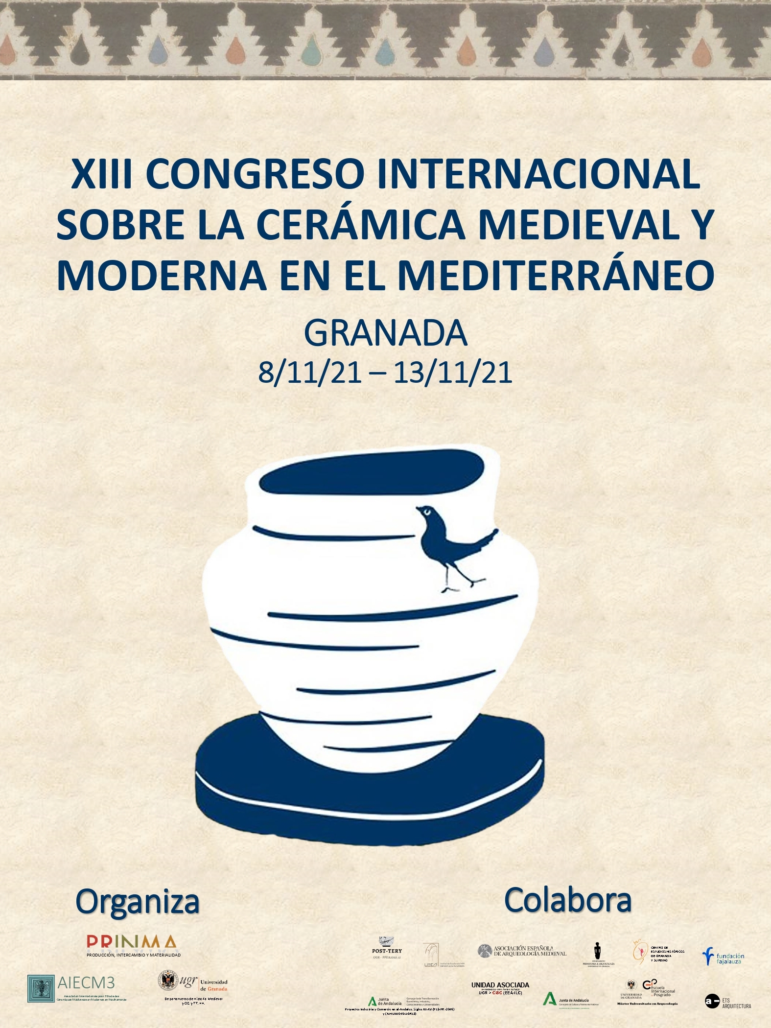 Granada alberga por primera vez el Congreso Internacional sobre Cerámica Medieval y Moderna en el Mediterráneo de la AIECM3
