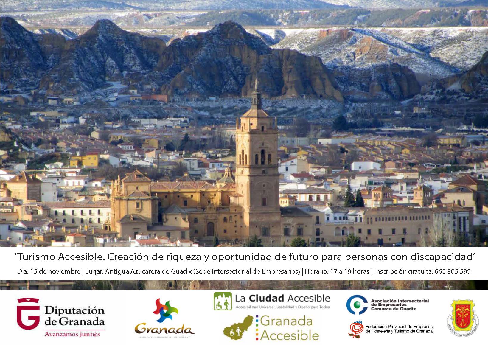 Guadix, Monachil, Salobreña y Granada acogerán unas jornadas de formación sobre turismo accesible