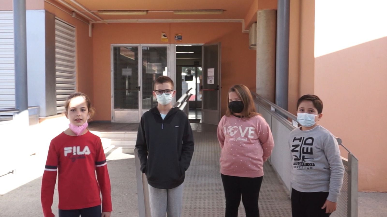 Los escolares de Vegas del Genil graban un vídeo para reivindicar sus derechos como niños