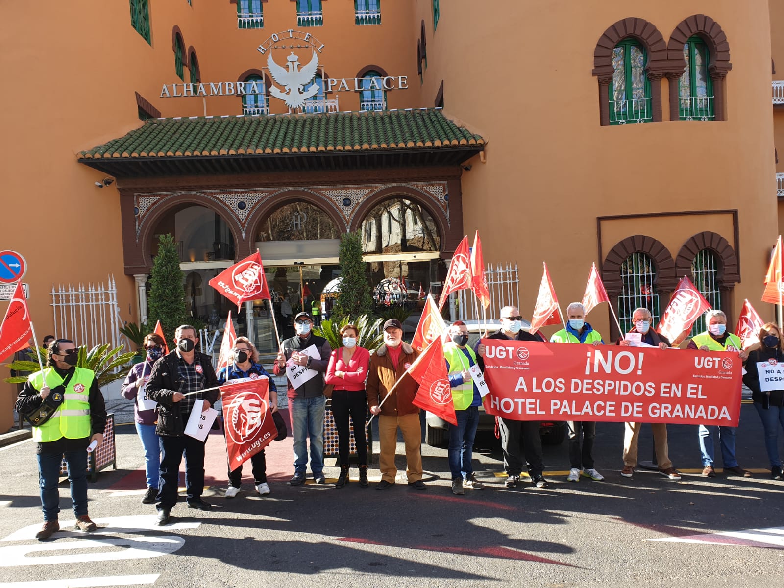 UGT exige la reincorporación inmediata de los despedidos del Hotel Alhambra Palace