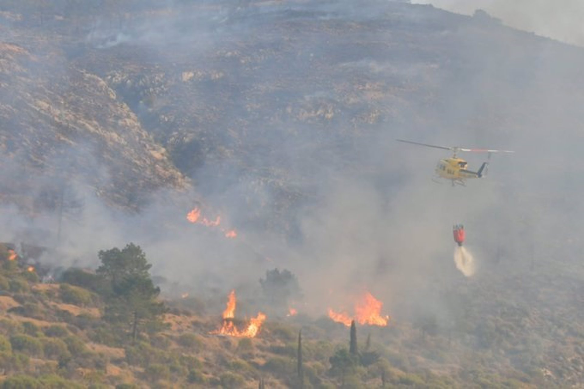 El incendio de Lecrín afectó a 155 hectáreas forestales