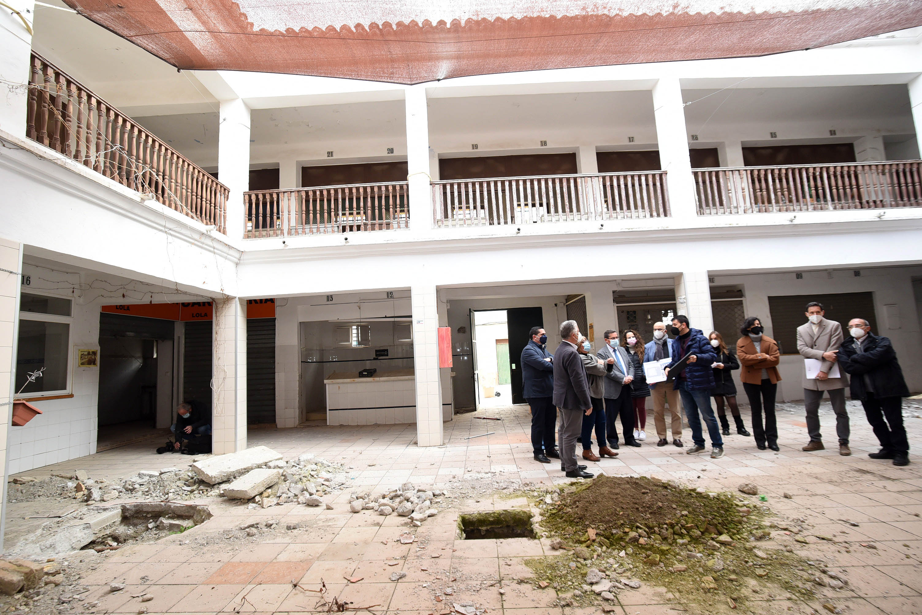 Diputación impulsa la rehabilitación del Mercado de Abastos de Santa Fe tras los terremotos de 2021