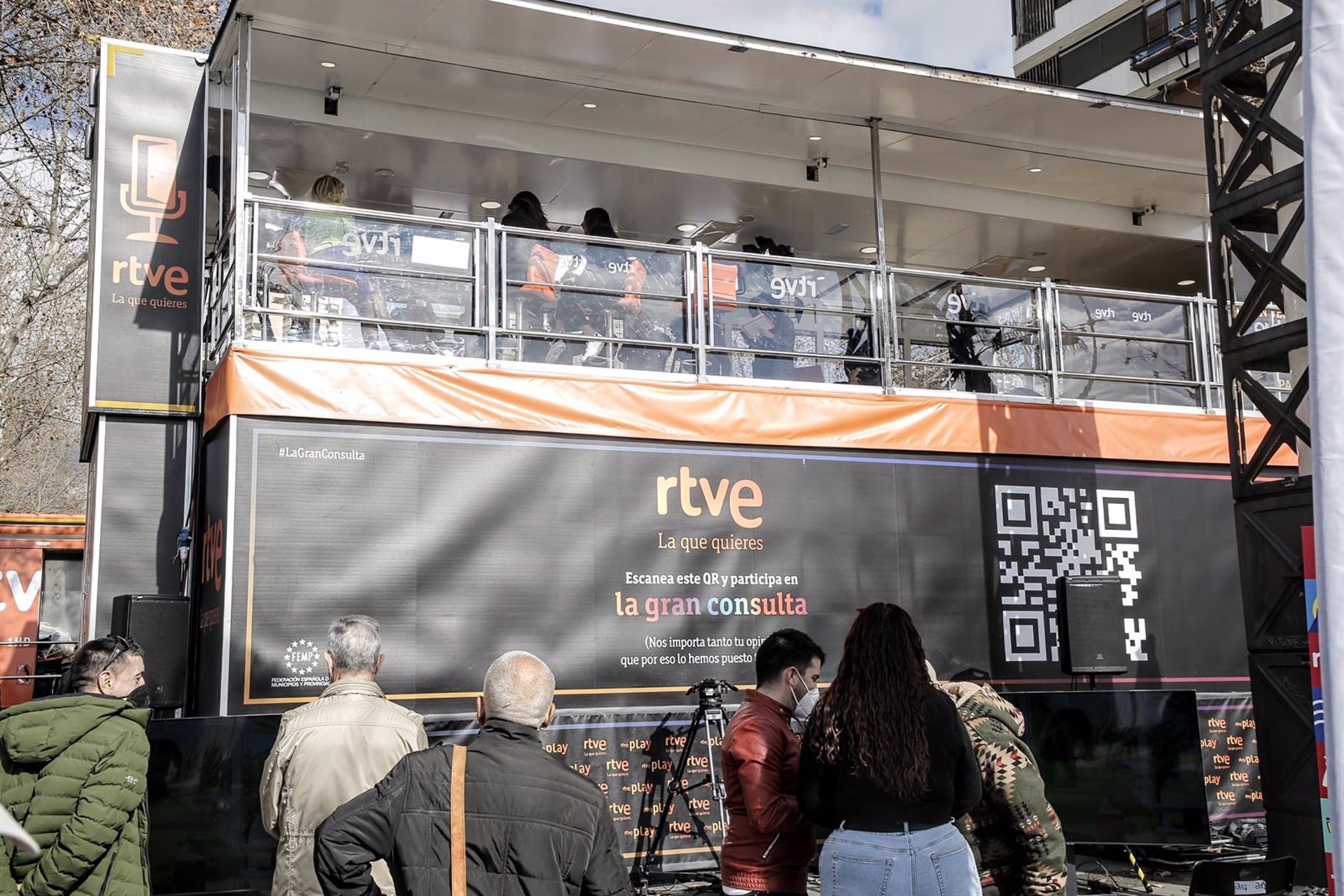 La campaña ‘La gran consulta’ de RTVE para este martes en la plaza del Humilladero