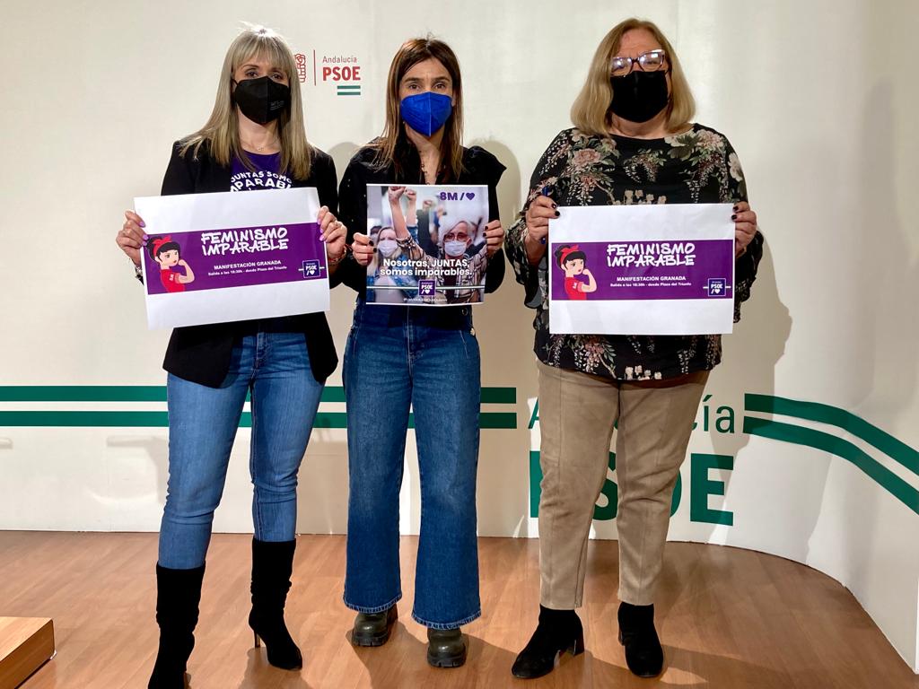 El PSOE pide a la ciudadanía granadina“alzar la voz” este 8M por la abolición de la prostitución y contra los retrocesos en los derechos de las mujeres