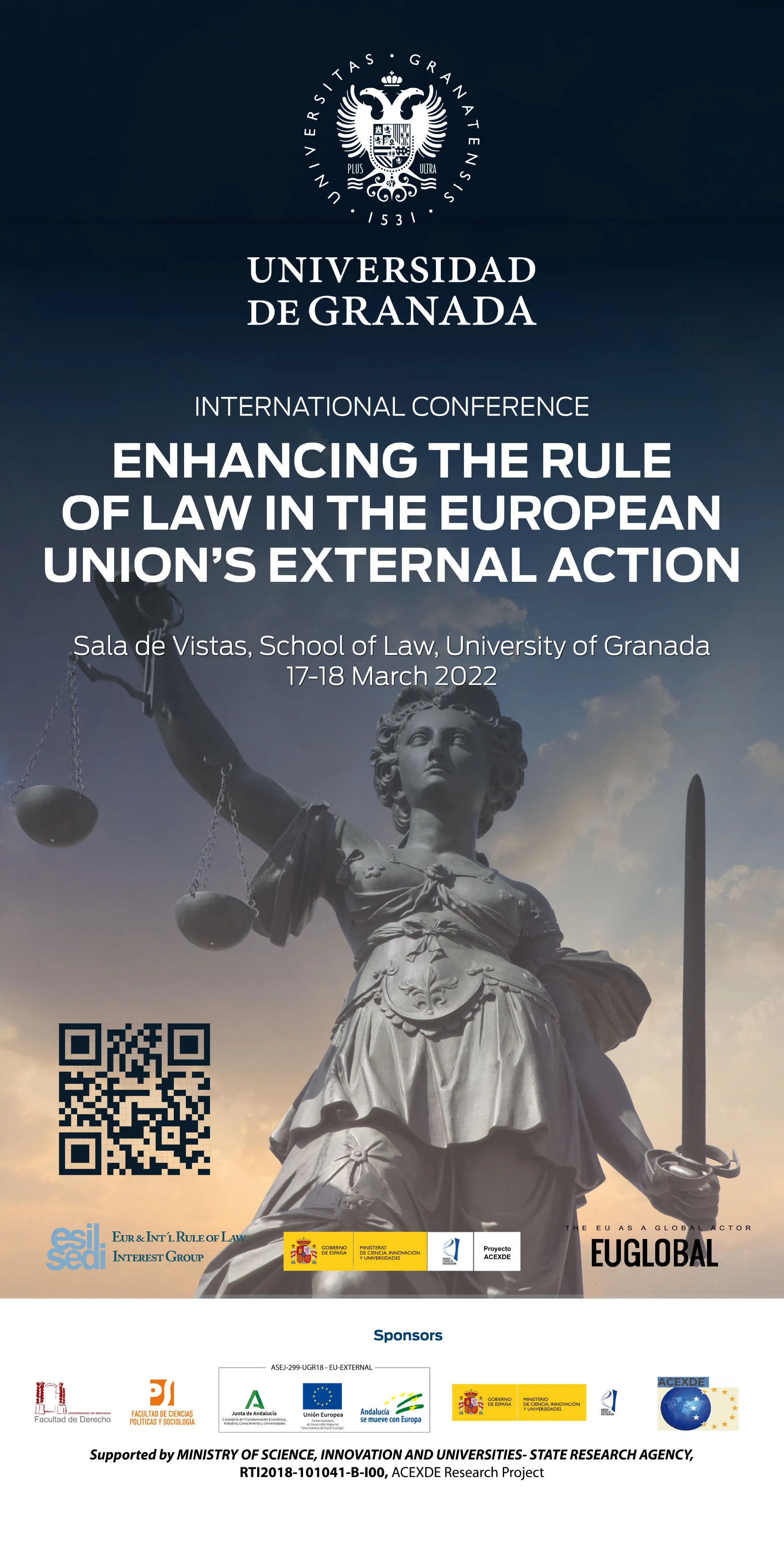 Ponentes de 25 universidades o instituciones europeas participan en el Congreso Internacional Enhancing the Rule of Law in the EU’s External Action en la Facultad de Derecho