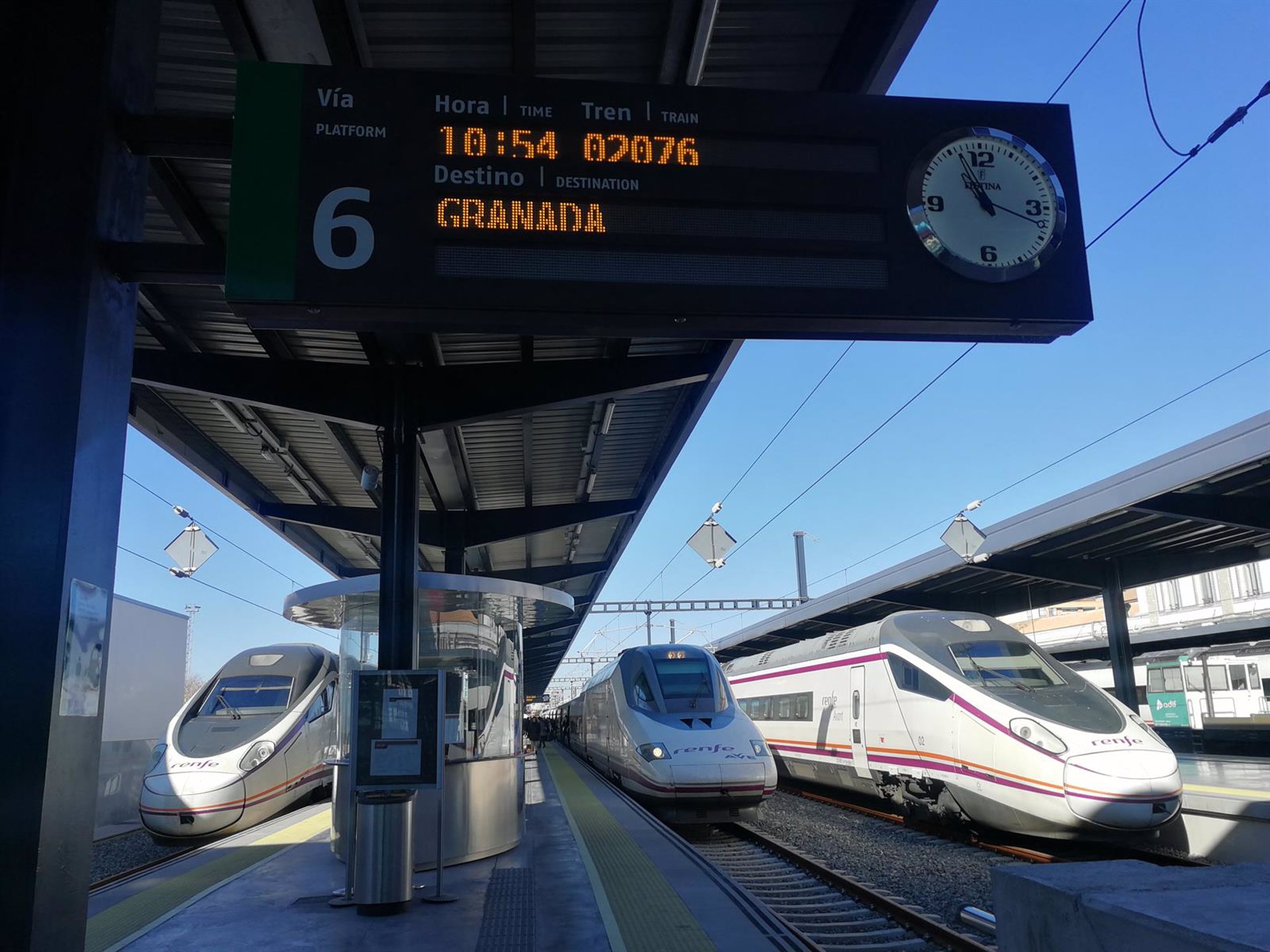 Renfe recupera la tercera relación Ave entre Granada y Madrid desde el 4 de abril