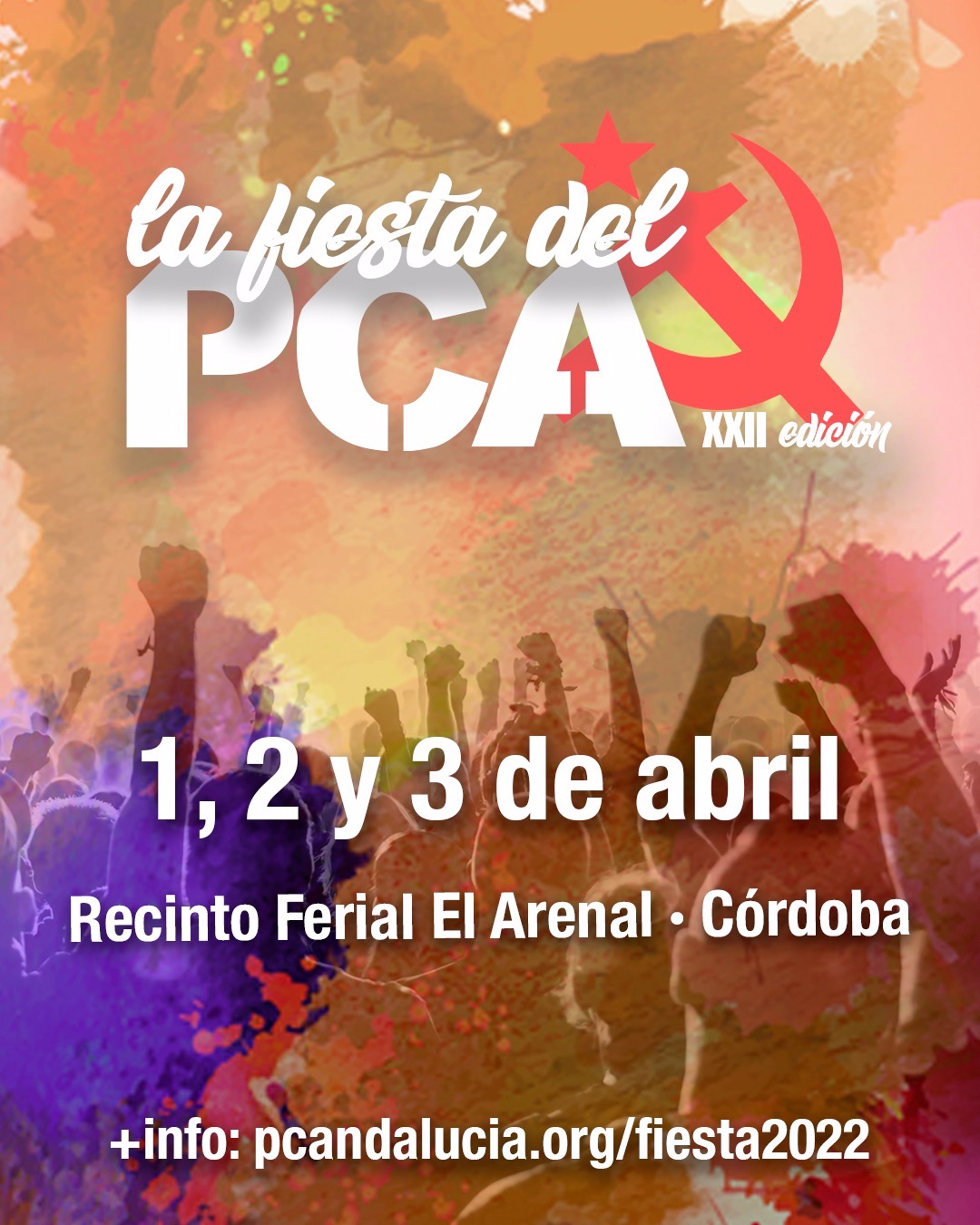 Irene Montero, Alberto Garzón y Enrique Santiago participan desde este viernes en varios actos de la XXII Fiesta del PCA en Córdoba