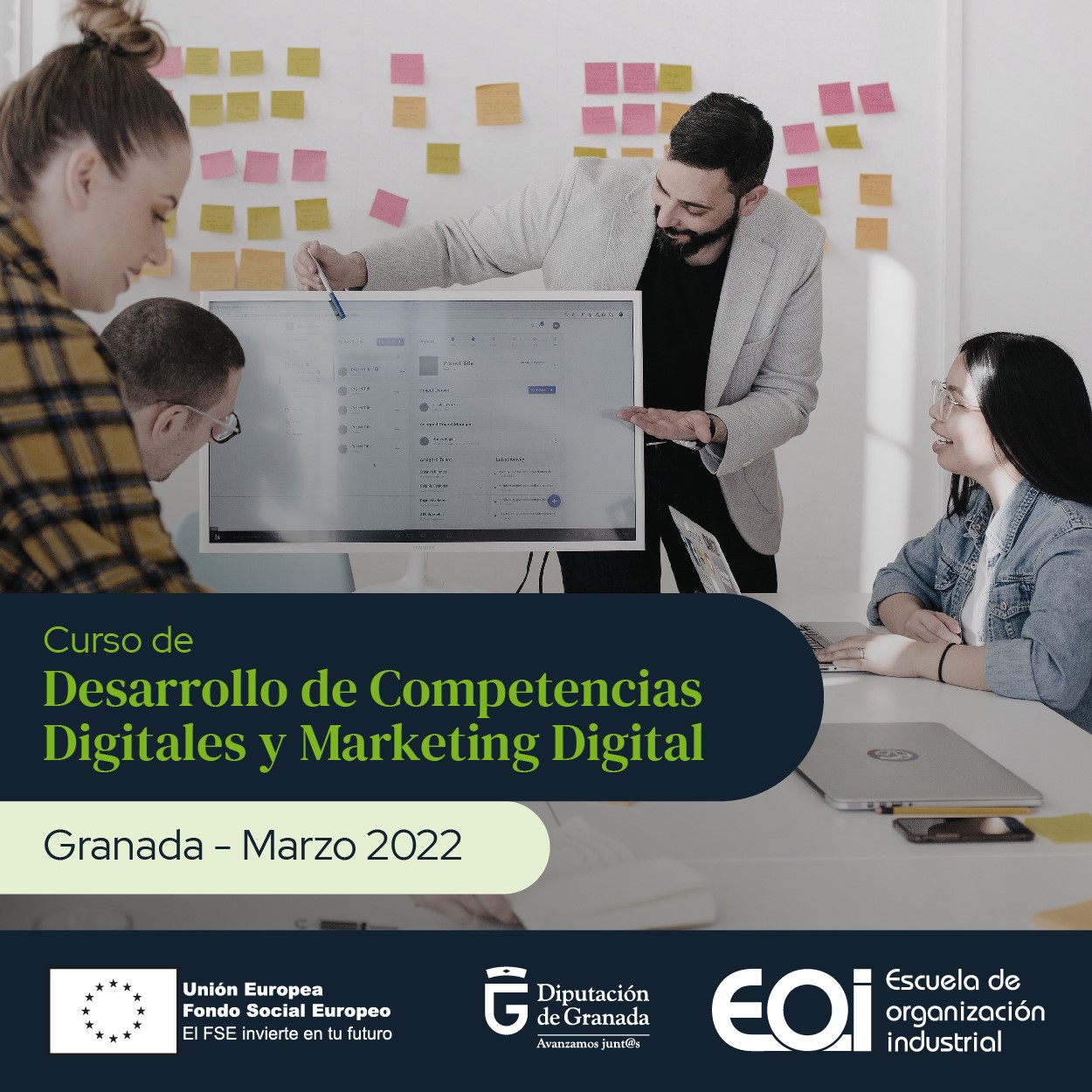 Diputación promueve una nueva edición del curso de Competencias Digitales y Marketing Digital para pymes y autónomos granadinos
