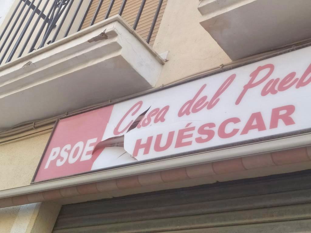 El PSOE de Huéscar denuncia un ataque a su sede local durante esta madrugada